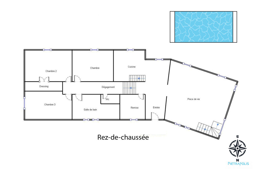 Vente Maison Maison T5 - 3 chambres - Terrain 2302m2 - Piscine - Vue Vienne