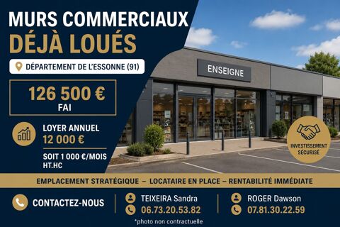 MURS COMMERCIAUX DANS UN SECTEUR RECHERCH&Eacute;E DE L'ESSONNE (91) 126500 91000 Évry-courcouronnes