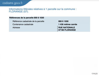  Terrain � vendre 1436 m�