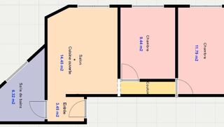  Appartement � vendre 3 pi�ces 49 m� Boulogne-billancourt