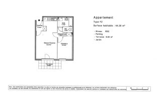  Appartement � vendre 2 pi�ces 44 m�