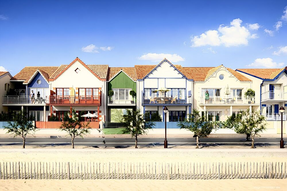 Vente Appartement TRES RARE : plein front de mer, beau T4 avec jardin et terrasse Ch�telaillon-plage