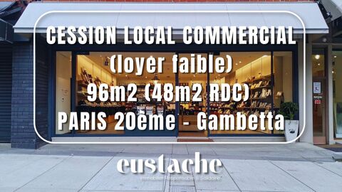 Cession local commercial - Quartier Place Edith Piaf - Paris 20? 125000 75020 Paris