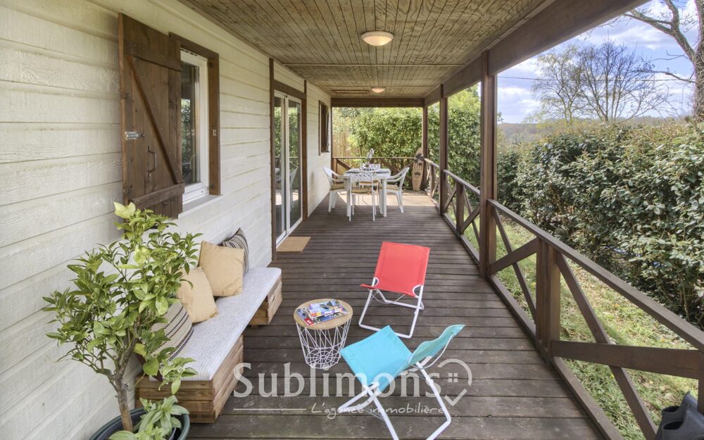Chalet sans vis-à-vis avec vue étangs + terrasse 30 m²  PR