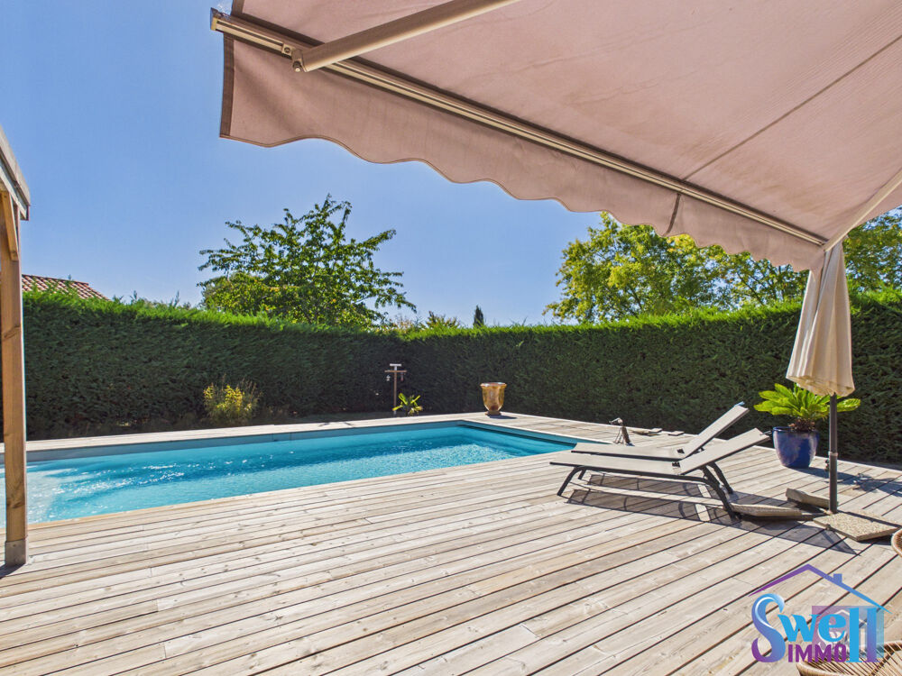 Maison T5 137m² au sol 4 chambres piscine chauffée terrasse ga