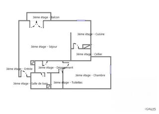  Appartement � vendre 2 pi�ces 44 m�