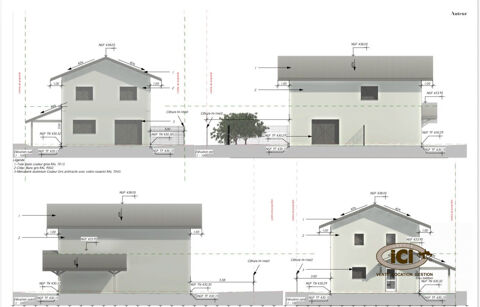 Jolie terrain plat avec PC 280000 74140 Veigy-foncenex