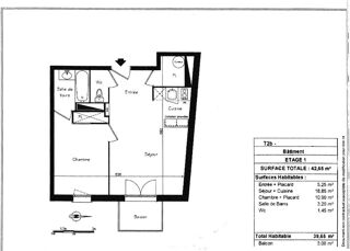  Appartement � vendre 2 pi�ces 40 m�