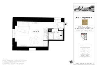  Appartement  vendre 1 pice 25 m