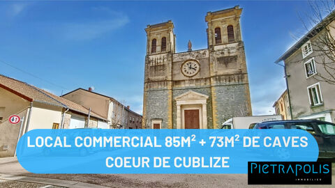 Local Commercial + caves au centre ville de Cublize 90000 69240 Thizy-les-bourgs