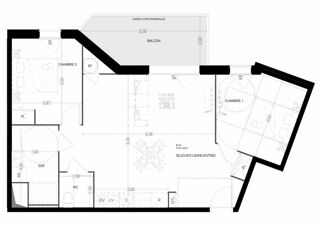  Appartement à vendre 3 pièces 62 m²