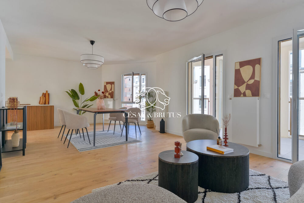 Vente Appartement Lyon 7 -Appartement de 102,74 m² - 3 chamnbres - terrasses - ga Lyon 7