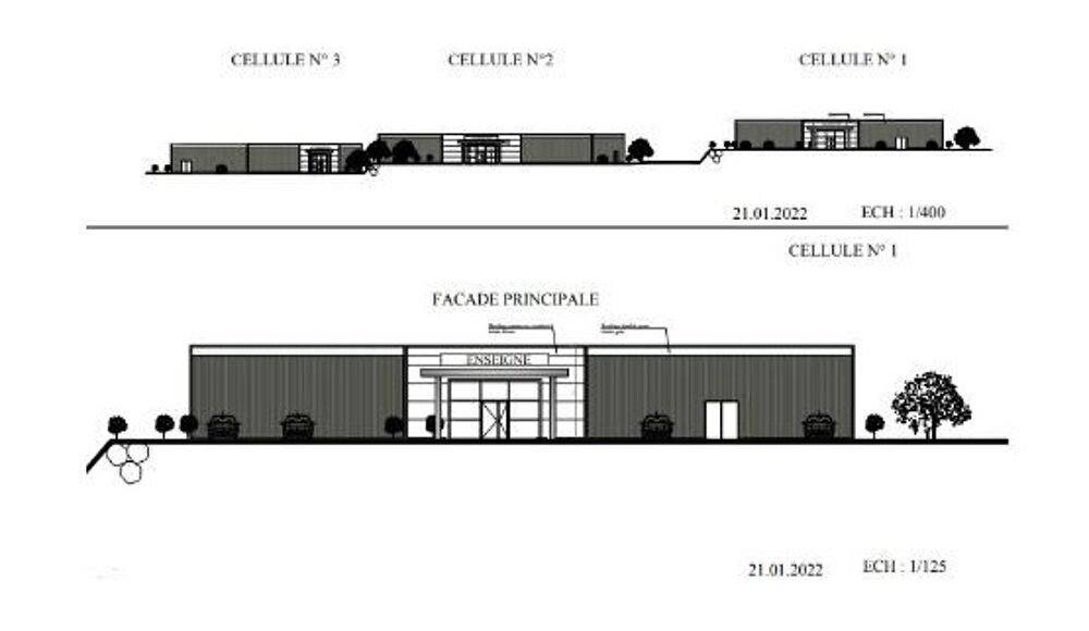   Local commercial de 425 m² prochainement bâti à SAINT-JUNIEN 