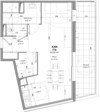  Appartement � vendre 2 pi�ces 42 m�