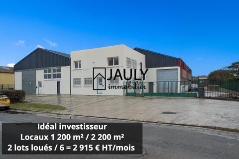 Entrepot 1 200 m&sup2; env. sur 2 212 m&sup2; - Id&eacute;al investisseur 850000 77100 Meaux