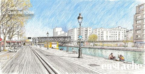   Location Pure - Local 335m2 Paris 19 - Canal de l'Ourcq 