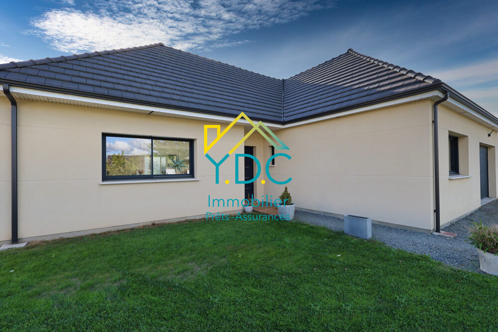 YVETOT  MAISON PLAIN-PIED 122 M²  3 CHAMBRES  TERRAIN