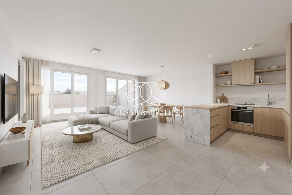 Vente Appartement MEYZIEU - ATTIQUE D'EXCEPTION T5 de 117 m² avec 170m2 de terra Meyzieu