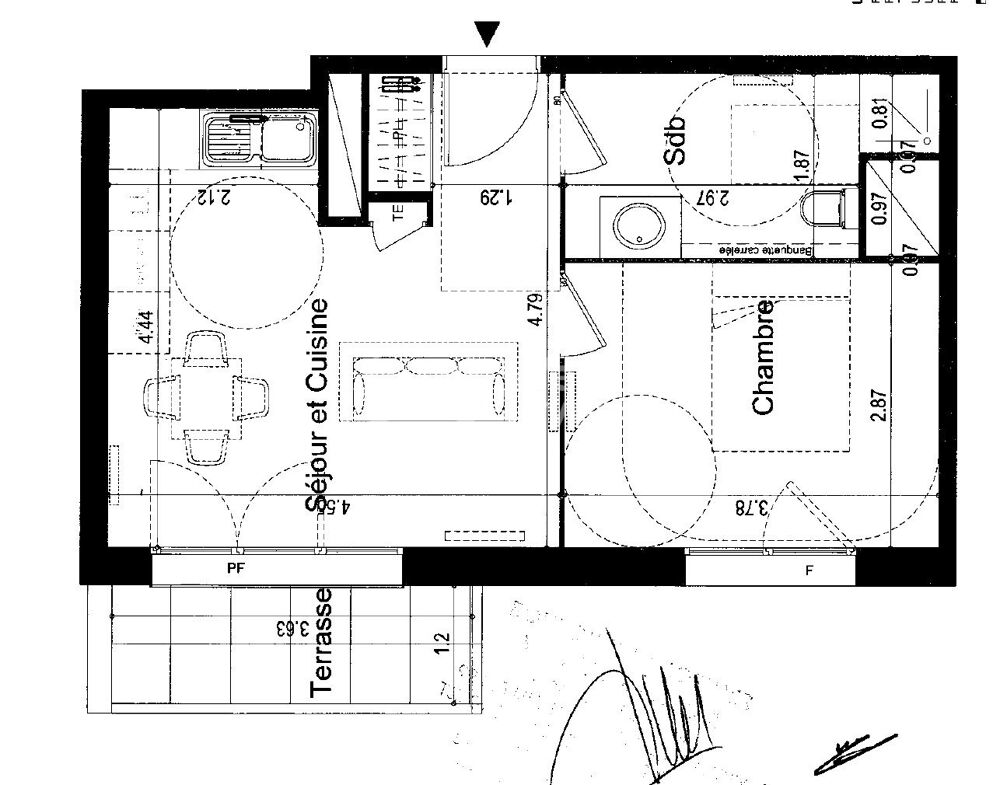 Vente Appartement 69008 LYON BACHUT VENTE APPARTEMENT T2 37m2 BALCON + GARAGE Lyon 8