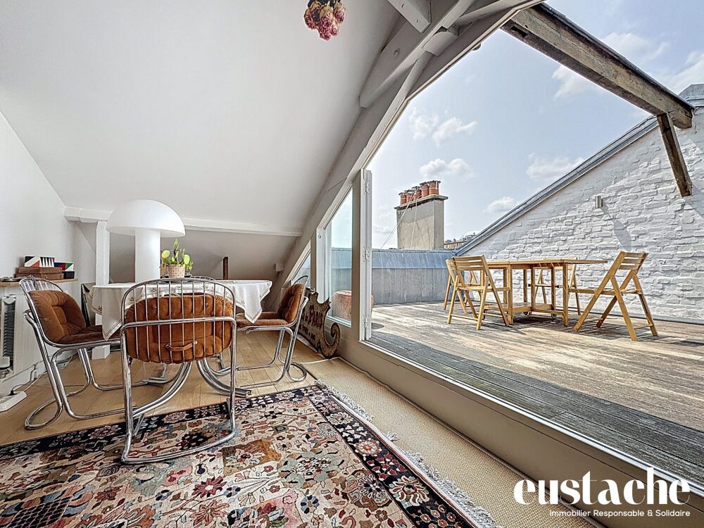 Superbe Duplex en dernier étage avec terrasse et balcon, lumine