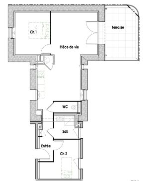  Appartement � vendre 3 pi�ces 64 m�