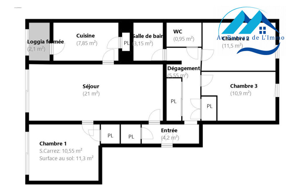 Location Appartement Location TYPE 4 Les Cigalons -12ème Marseille 12