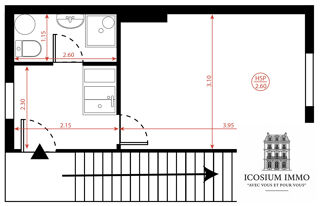  Appartement à louer 1 pièce 22 m²