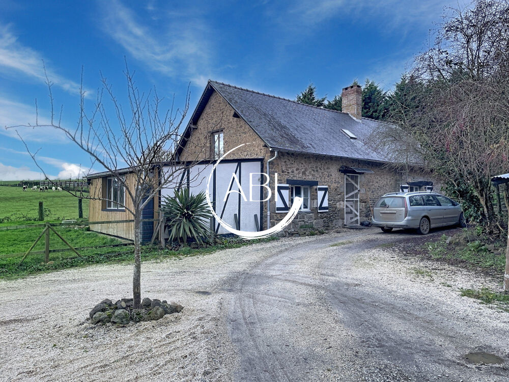 En Nord-Mayenne, dans petit hameau, maison de campagne 130 m²