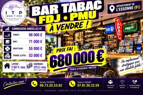 BEAU BAR TABAC FDJ PMU DANS UNE BELLE VILLE DE L'ESSONNE (91) 680000 91300 Massy