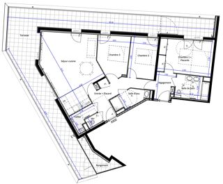  Appartement � vendre 4 pi�ces 97 m�