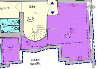  Appartement � vendre 2 pi�ces 45 m�