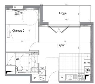  Appartement � vendre 2 pi�ces 47 m�