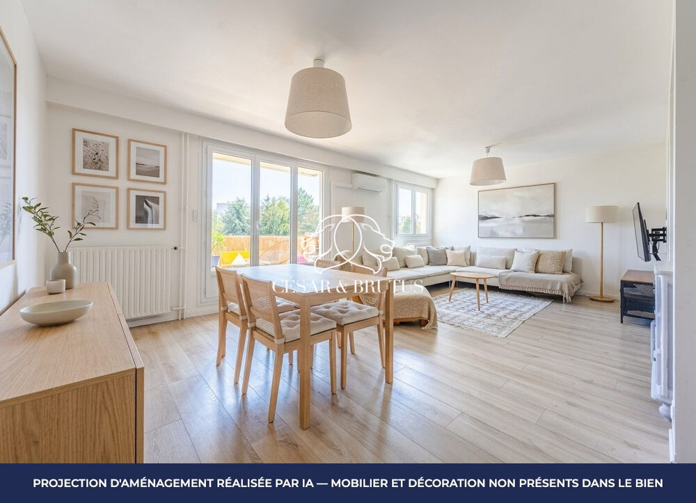 LYON 05 - appartement T4 de 94 m² avec balcon, cave et stationn