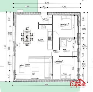  Maison 4 pi�ces 69 m� Les mazures