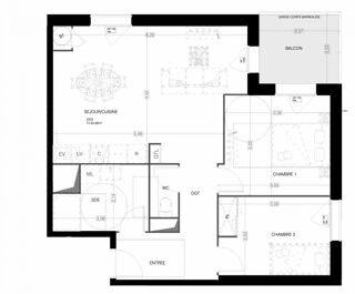  Appartement à vendre 3 pièces 61 m²