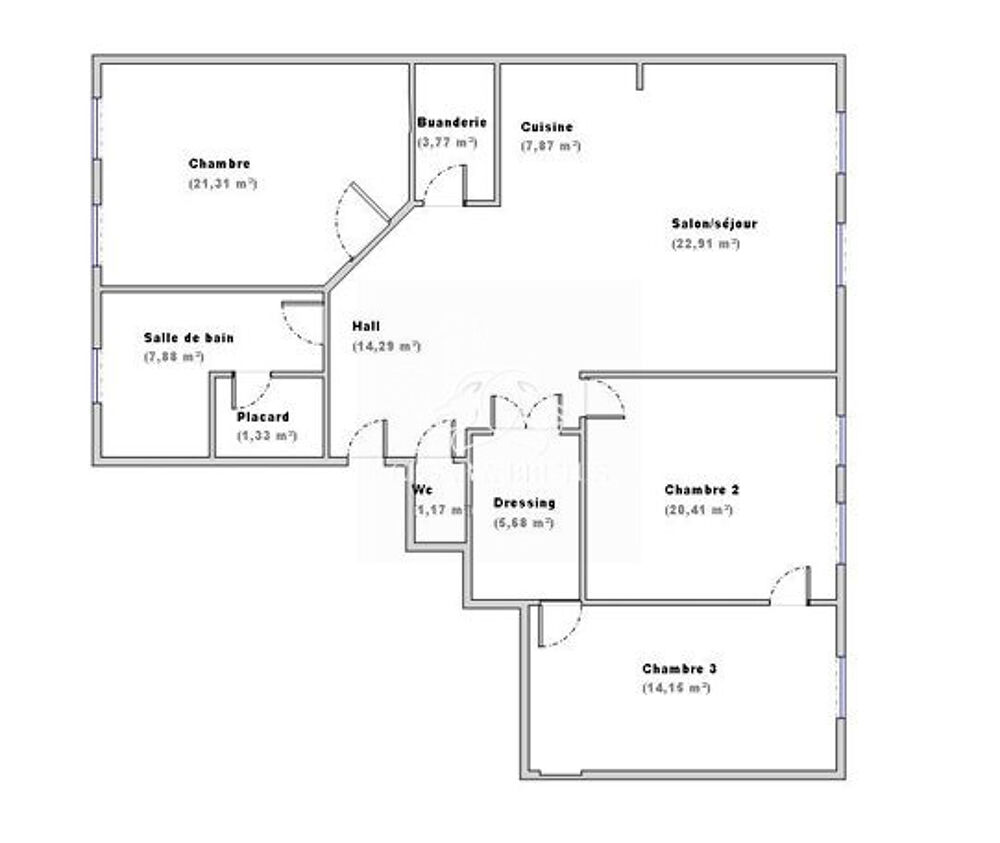 Lyon 6 Foch. Appartement familiale 120m² étage élevé. Statio