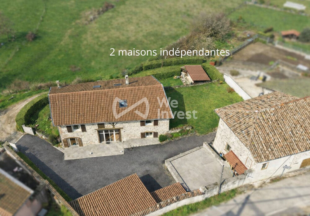 2 Maisons de caractère en pierre  193+138 m²  Terrain 21