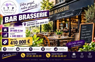   MAGNIFIQUE BAR BRASSERIE DANS UNE GRANDE VILLE DE L'ESSONNE (91) Brétigny-sur-orge