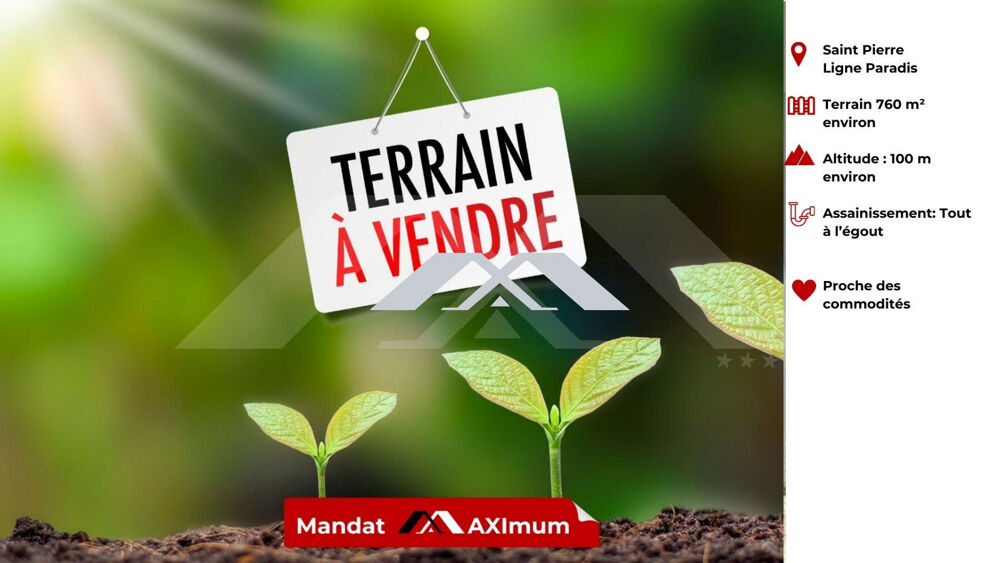 Vente Terrain Terrain 760 m² Ligne Paradis proche de la ZI 2 Saint-pierre