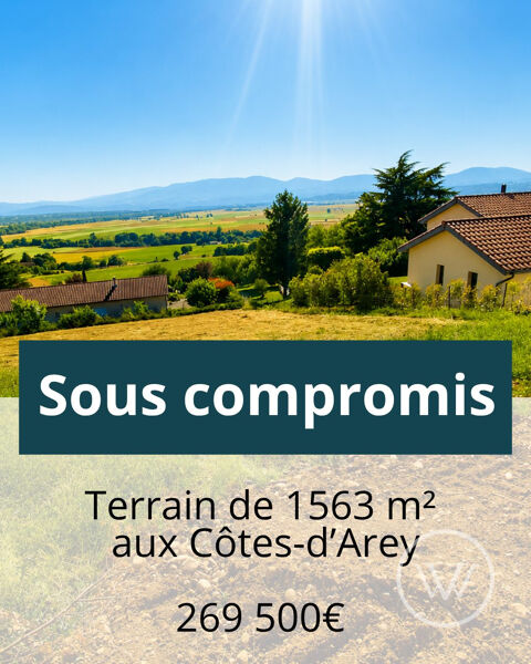 TERRAINS LES C&Ocirc;TES-D'AREY - AUVERGNE-RH&Ocirc;NE-ALPES - PROCHE LYON 269500 38138 Les côtes-d'arey