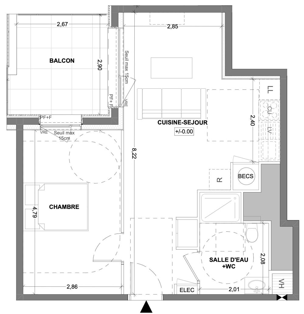 Vente Appartement T2 neuf tout à pied Saint-malo