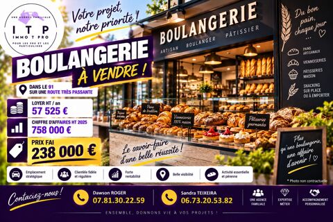 BELLE BOULANGERIE DANS LA P&Eacute;RIPH&Eacute;RIE DE JUVISY-SUR-ORGE (91) 173000 91260 Juvisy-sur-orge