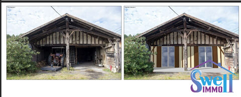   Sur 617m2 de terrain face � la nature, grange � r�nover trans Maison - 1 pi�ce(s) - 76 m�