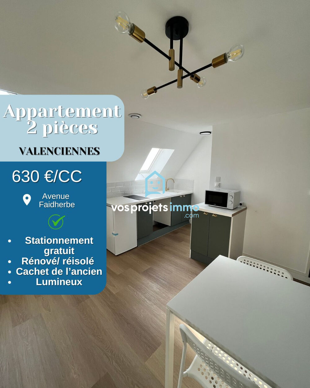 Location Appartement Magnifique T2 meublé refait à neuf ! Valenciennes