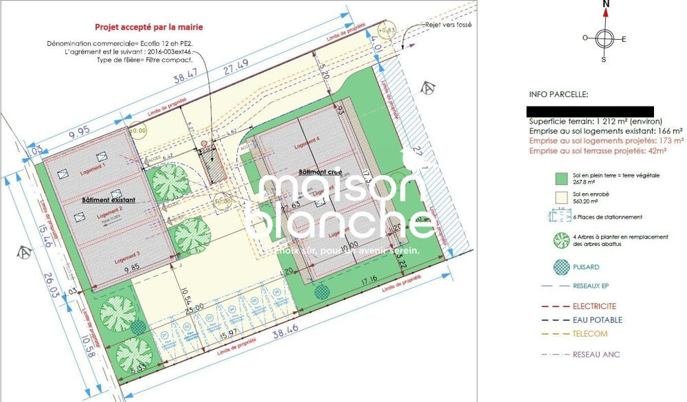 Vente Terrain Terrain à bâtir, permis pour 6 lots accordé. Saint-seurin-sur-l'isle