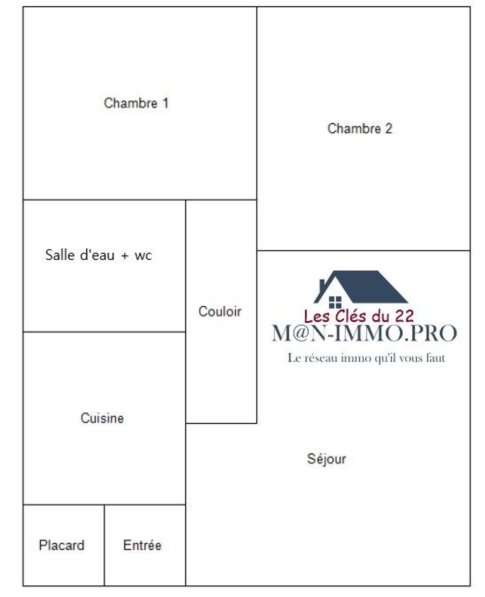 Appartement 3 pièces 59 m² · à Trédrez-Locquémeau · 59 m² · 153 900 €
