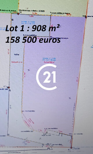  Terrain  vendre 908 m
