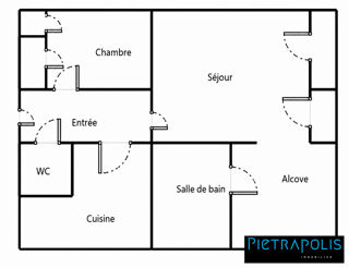  Appartement � vendre 2 pi�ces 56 m�