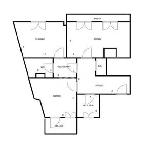  Appartement à vendre 2 pièces 39 m²