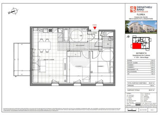  Appartement à vendre 3 pièces 61 m²